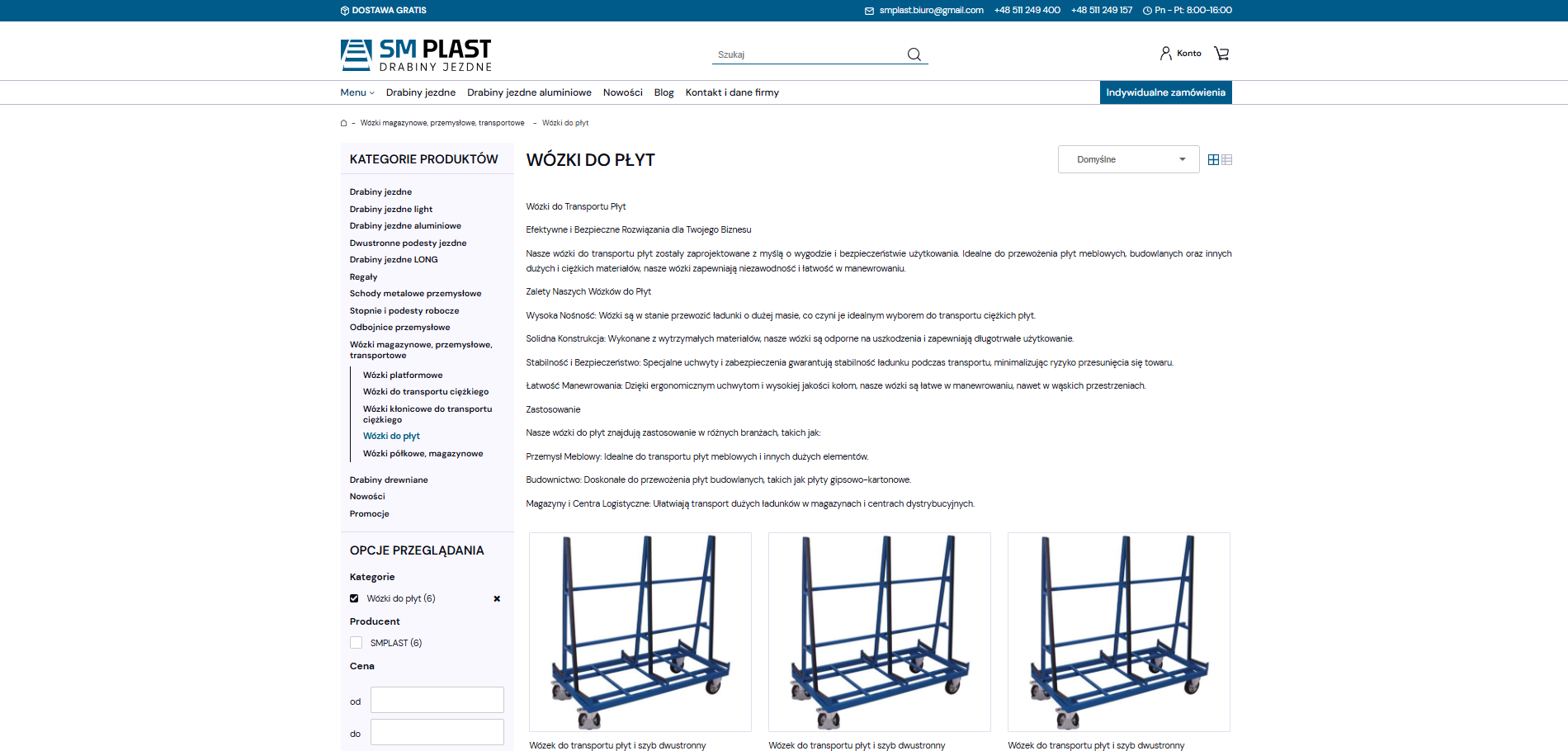 Ergonomia i bezpieczeństwo w transporcie płyt – dlaczego warto postawić na wózek do płyt?