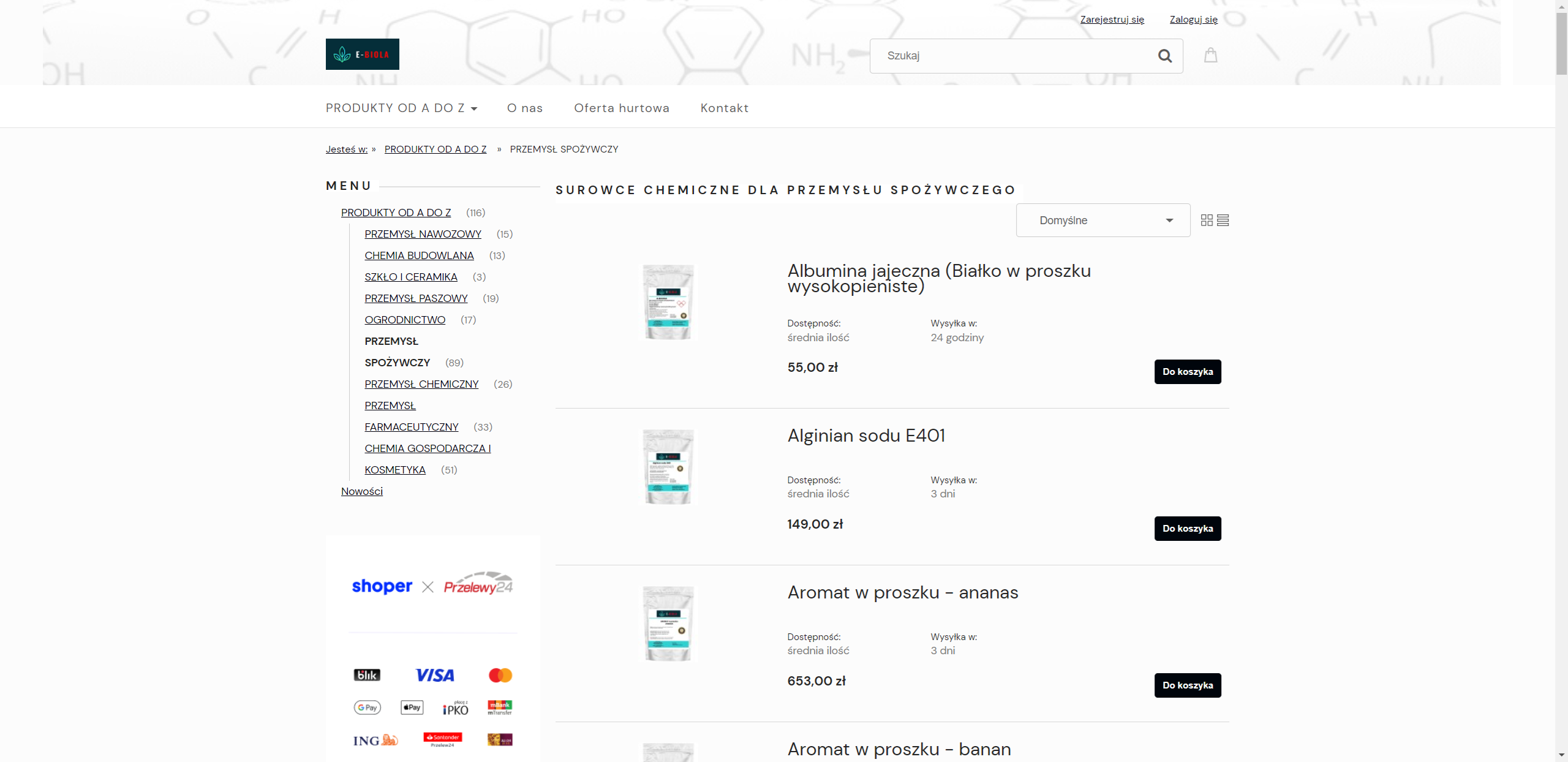Surowce dla przemysłu spożywczego - jak wpływają na jakość i stabilność produktu końcowego?