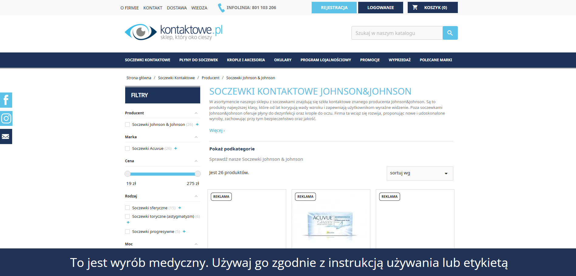 Porównanie: Acuvue – soczewki jednodniowe i miesięczne